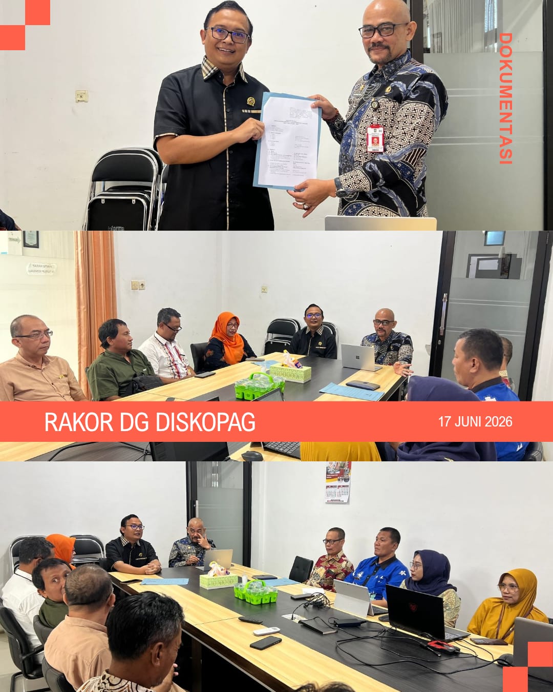 Dekopin Lumajang Temui Kepala Dinas Koperasi  Bahas Peringatan Hari Koperasi