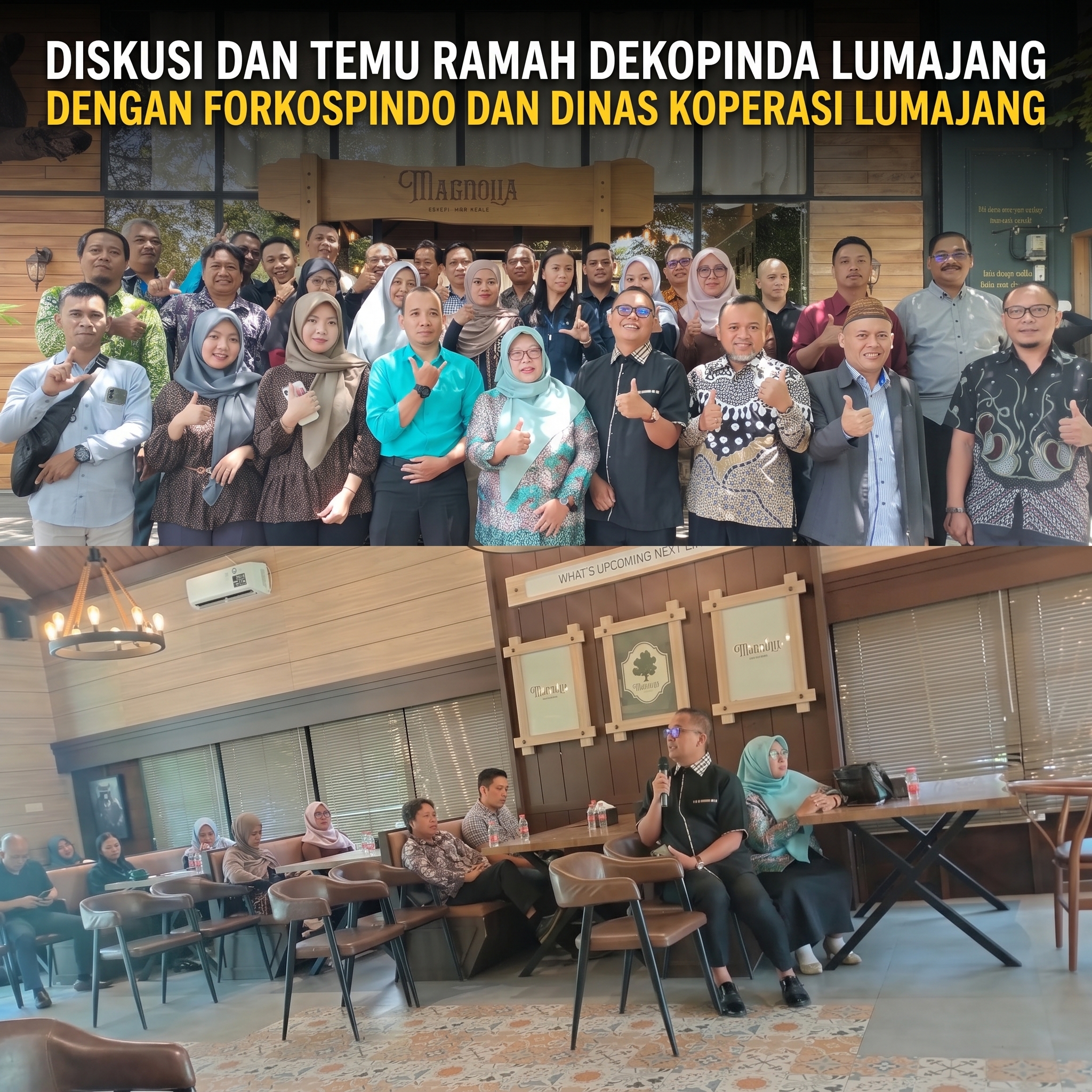 Dekopinda dan Forkospindo Lumajang Perkuat Sinergi Penguatan Koperasi Simpan Pinjam
